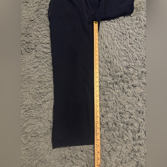Lacoste Men’s Navy Blue Straight Leg Fleece Sweatpants Size 3 Drawstring Logo - Picture 8 of 8